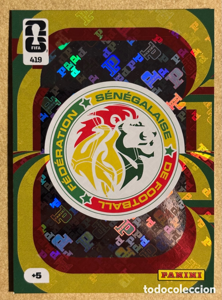 Cromos de F&uacute;tbol: ESCUDO DE SENEGAL. CARTA PANINI ANDRENALYN FIFA WORLD CUP 2026. #419.