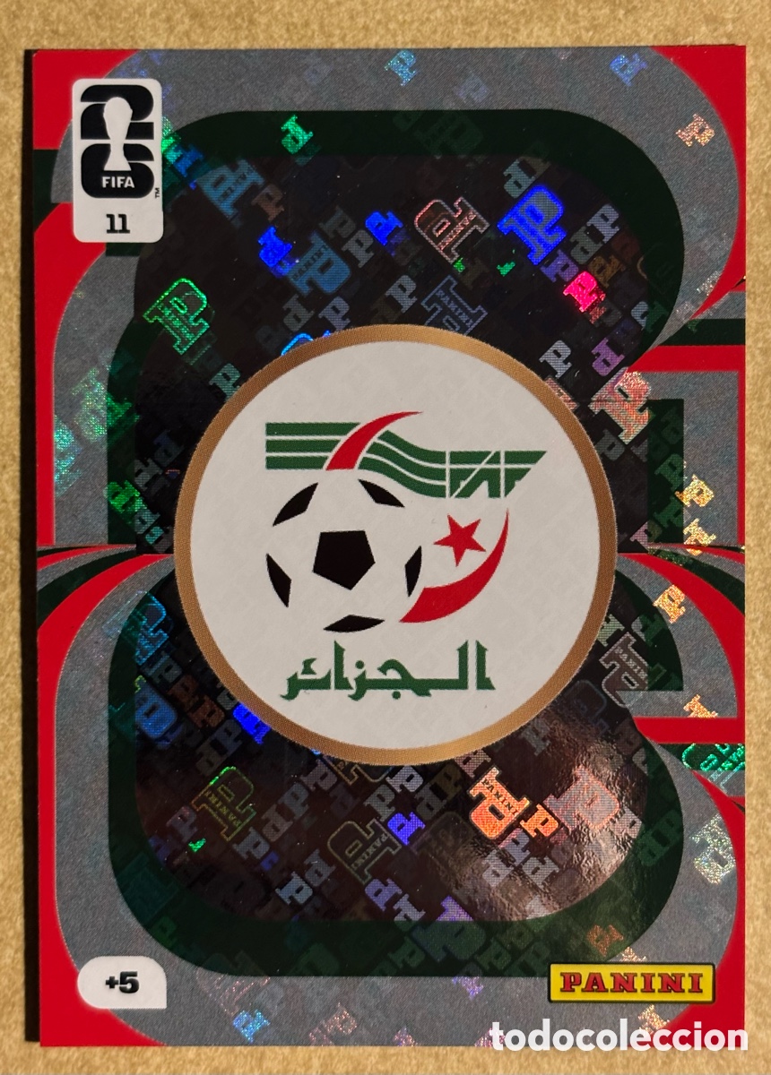 Cromos de F&uacute;tbol: ESCUDO DE ARGELIA. CARTA PANINI ANDRENALYN FIFA WORLD CUP 2026. #11.
