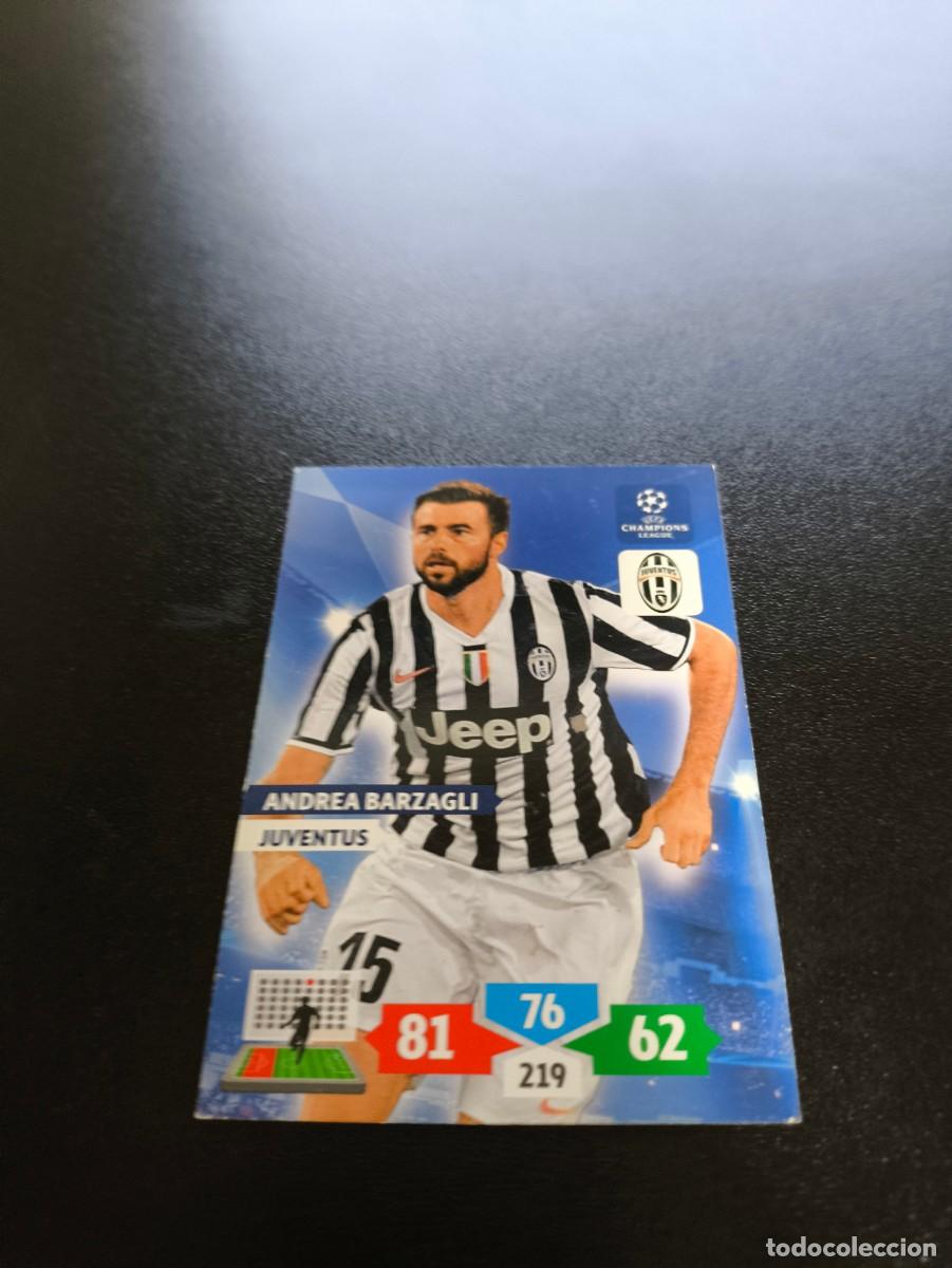 Cromos de F&uacute;tbol: Andrea Barzagli juventus PANINI ADRENALYN XL UEFA CHAMPIONS LEAGUE 2013 2014 13 14