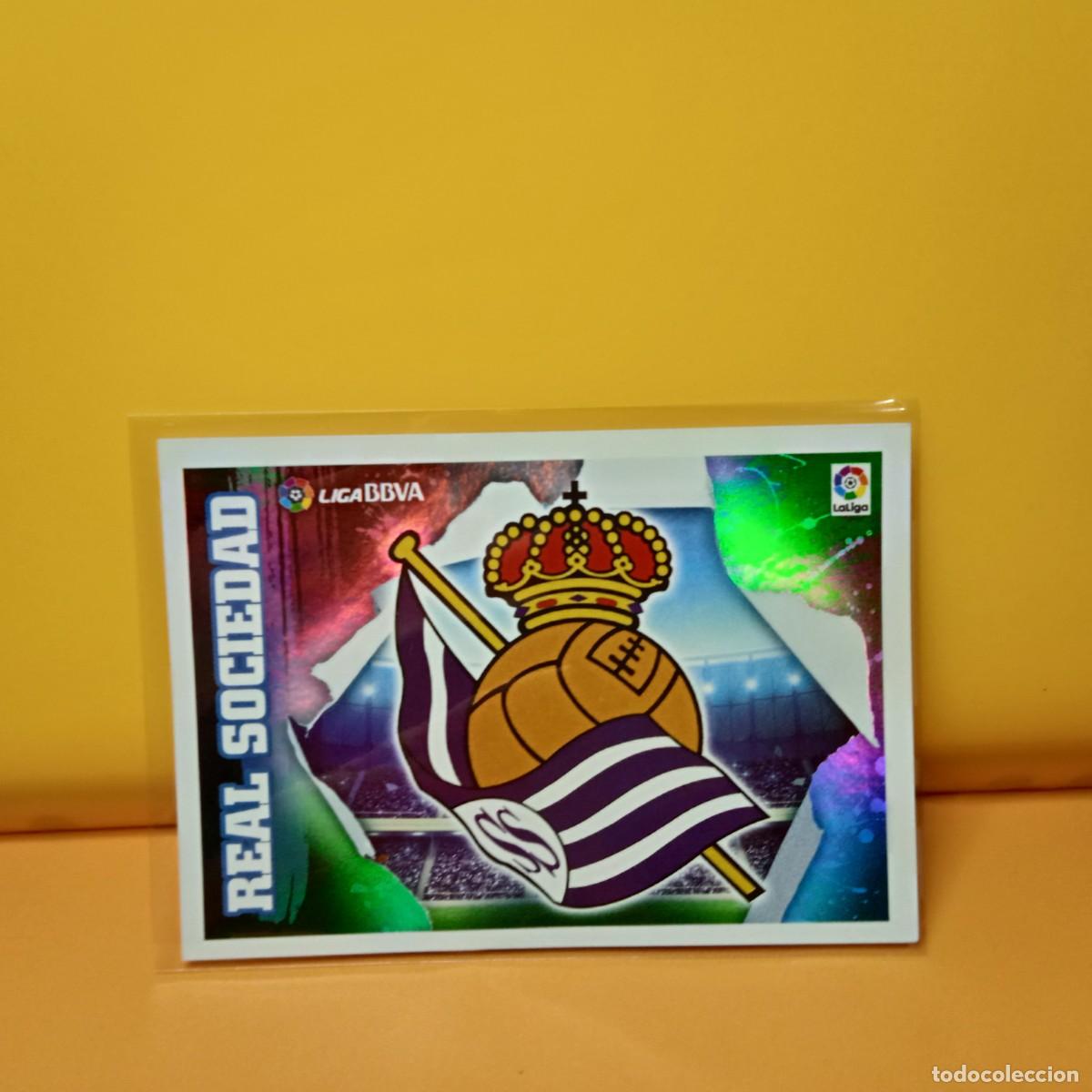 Cromos de F&uacute;tbol: EDICIONES ESTE 2015 2016 15 16 REAL SOCIEDAD ESCUDO 1