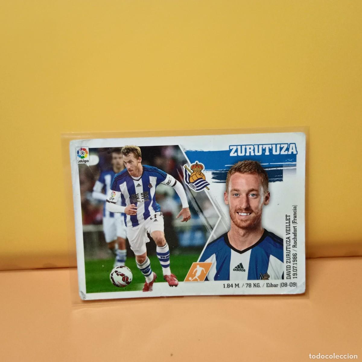 Cromos de F&uacute;tbol: EDICIONES ESTE 2015 2016 15 16 REAL SOCIEDAD ZURUTUZA 14
