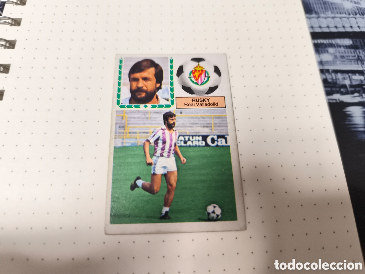 Cromos de F&uacute;tbol: ESTE 83 84 RUSKY BAJA DIFICIL DEL REAL VALLADOLID NUEVO SIN PEGAR ESTE 1983 1984