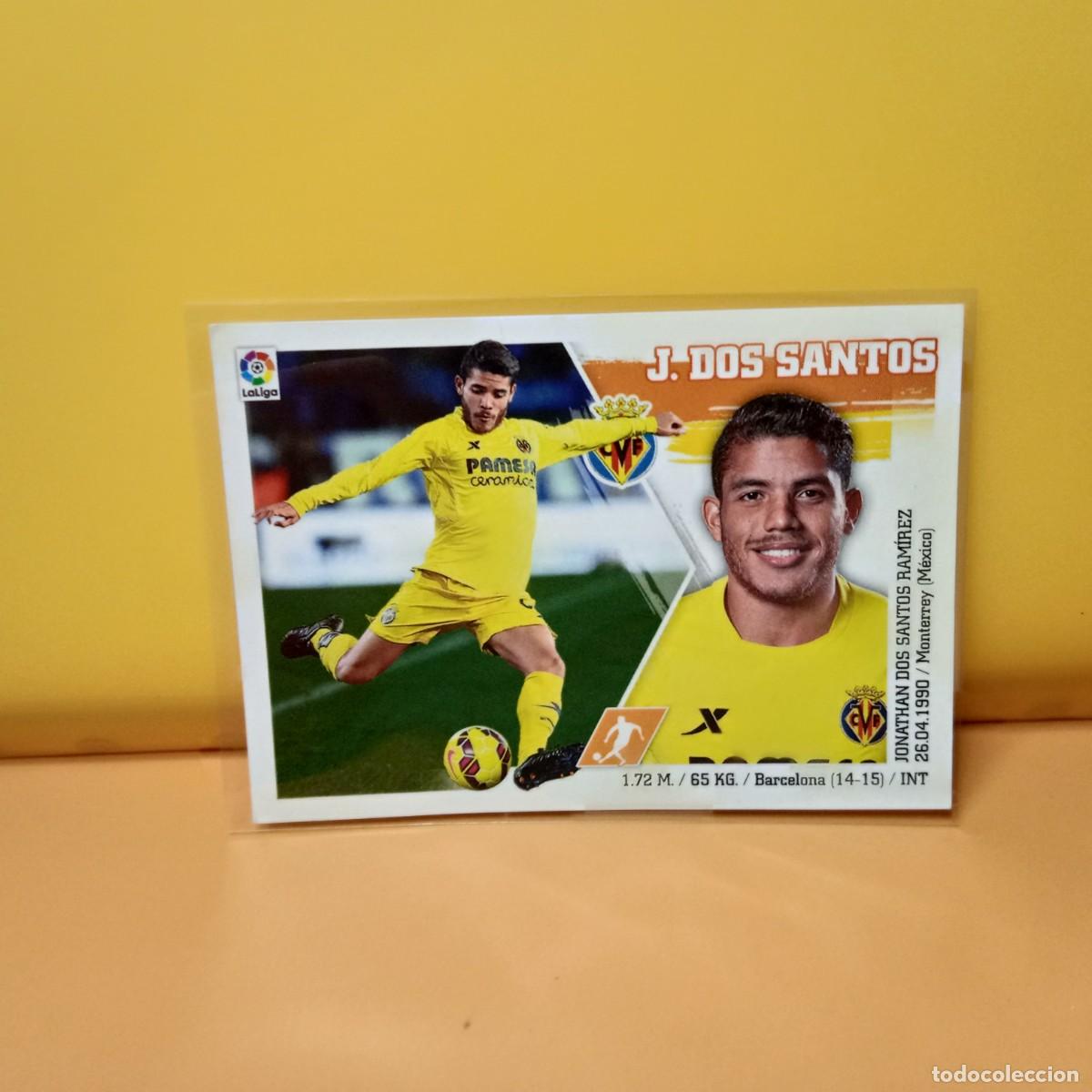 Cromos de F&uacute;tbol: EDICIONES ESTE 2015 2016 15 16 VILLARREAL C.F J DOS SANTOS 16