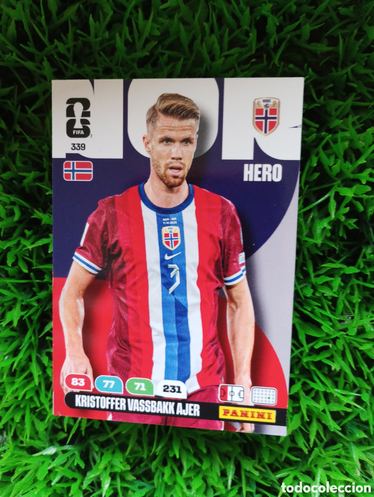 Cromos de F&uacute;tbol: Vassbakk Ajer Noruega Adrenalyn XL Mundial 2026 # 339