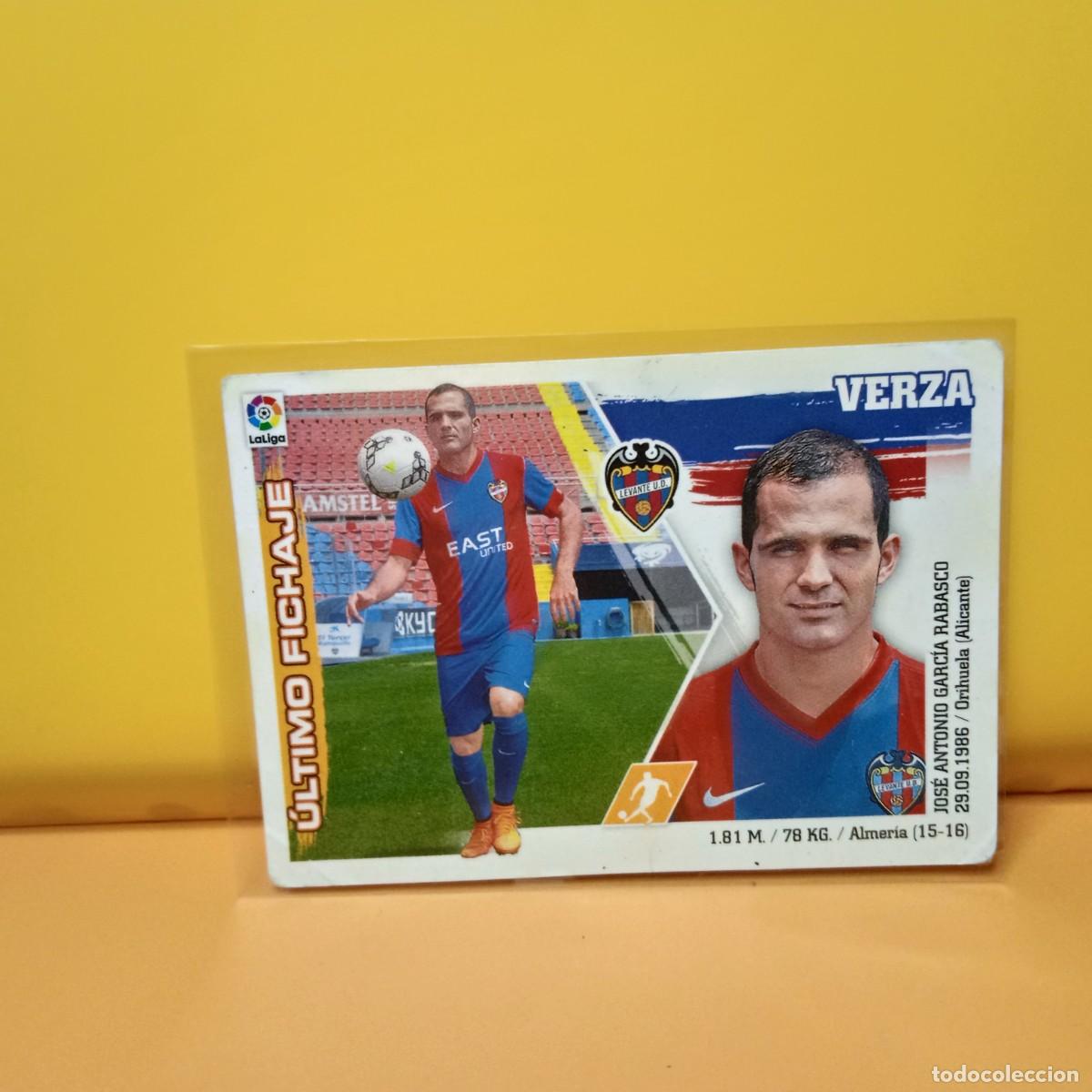 Cromos de F&uacute;tbol: EDICIONES ESTE 2015 2016 15 16 &Uacute;LTIMOS FICHAJES 3 VERZA, U.D LEVANTE
