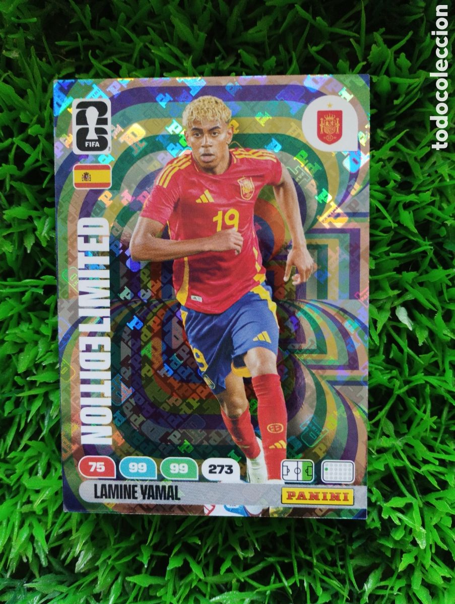 Cromos de F&uacute;tbol: Lamine Yamal Espa&ntilde;a EDICION LIMITADA Adrenalyn XL Mundial 2026