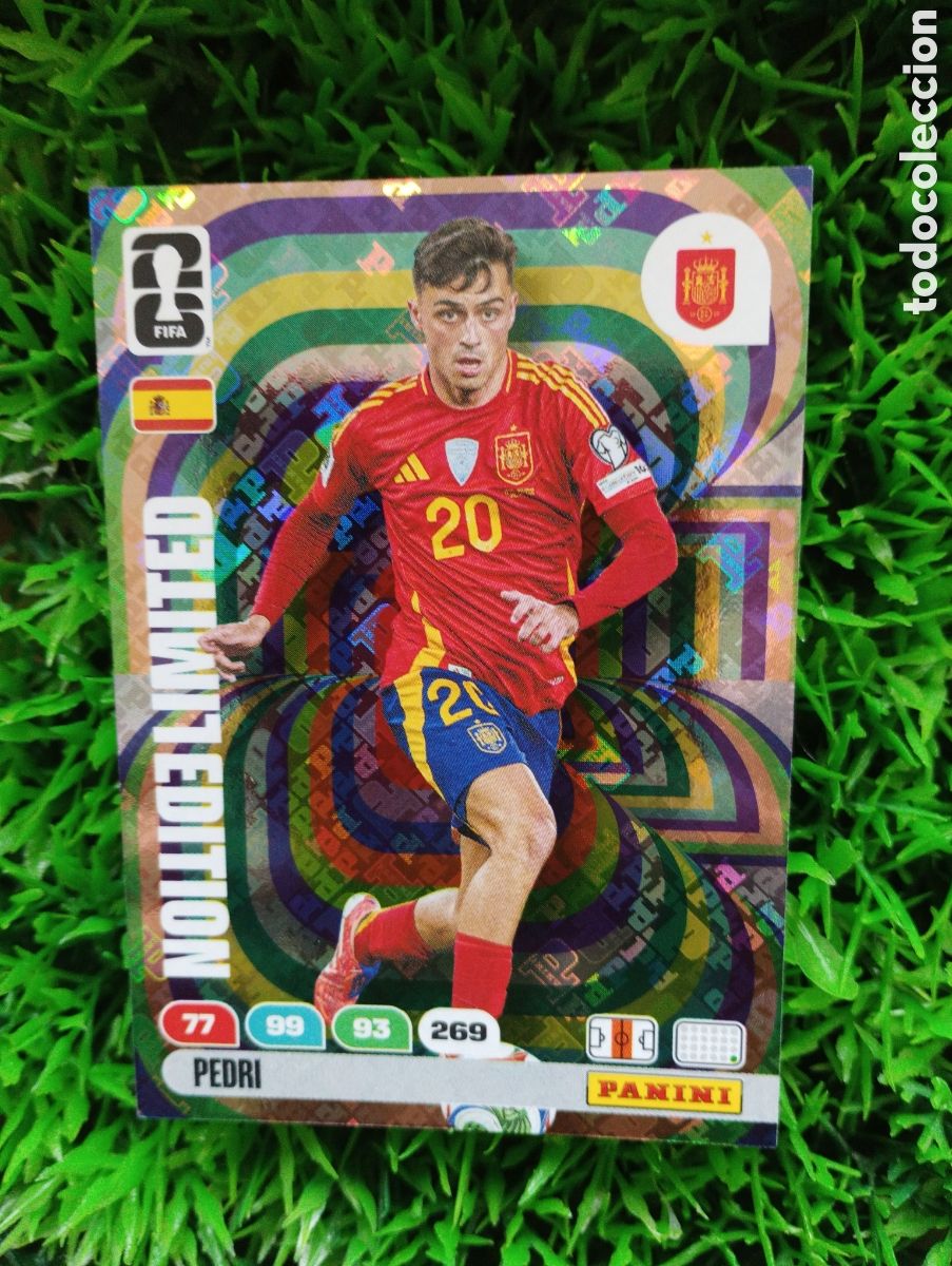 Cromos de F&uacute;tbol: Pedri Espa&ntilde;a EDICION LIMITADA Adrenalyn XL Mundial 2026