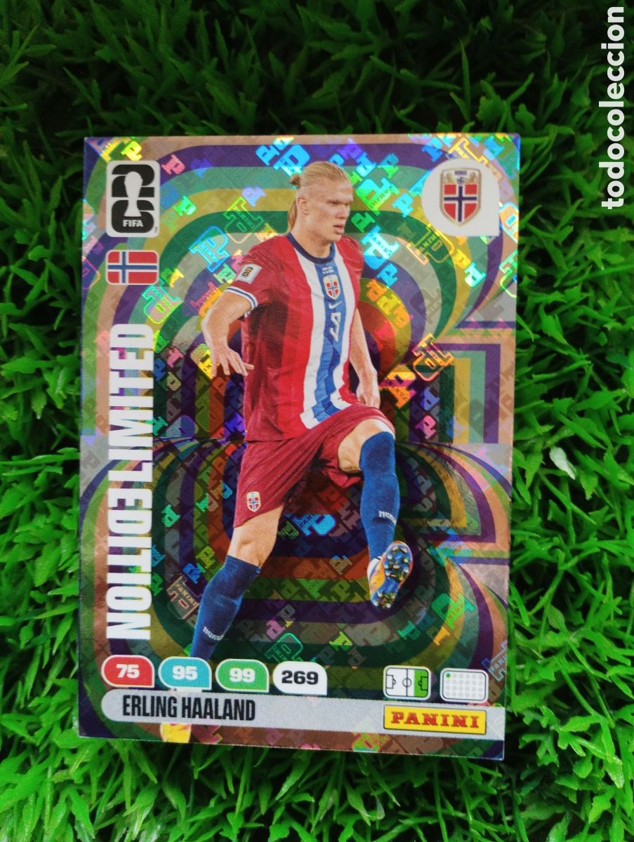 Cromos de F&uacute;tbol: Haaland Noruega EDICION LIMITADA Adrenalyn XL Mundial 2026