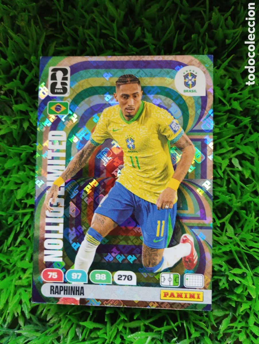 Cromos de F&uacute;tbol: Raphinha Brasil EDICION LIMITADA Adrenalyn XL Mundial 2026
