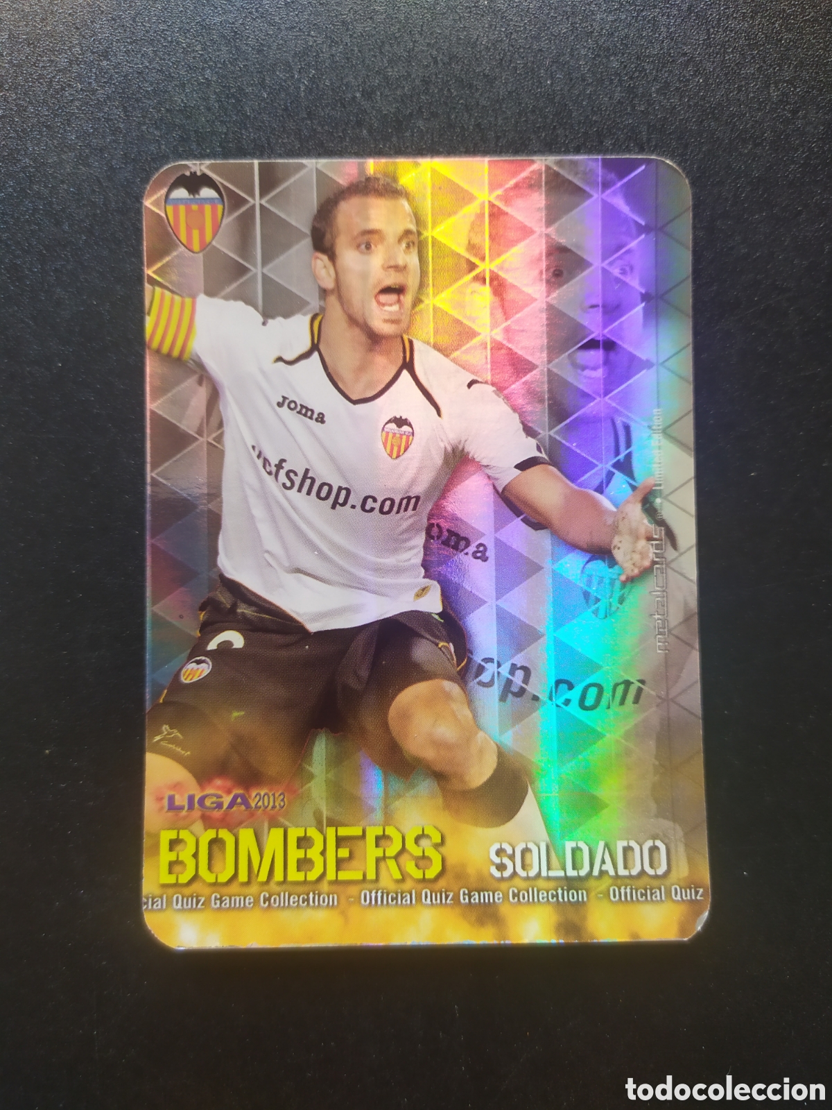 Football Stickers: Mundicromo fichas Liga 2012 2013 12 13 Soldado bombers limited edition rayas Valencia