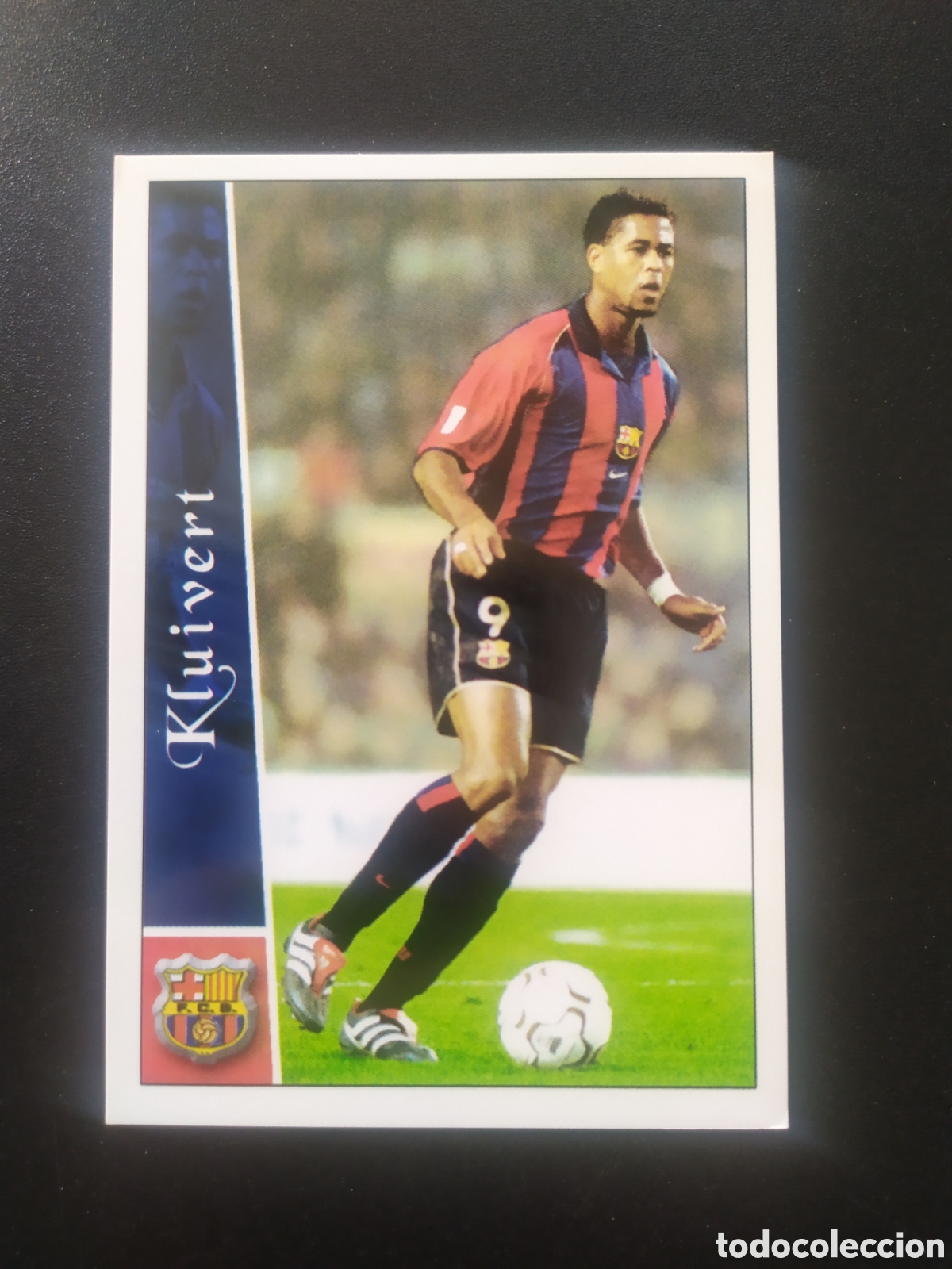 Cromos de F&uacute;tbol: Mundicromo fichas liga 2002 2003 02 03 Kluivert n&deg; 104 Barcelona