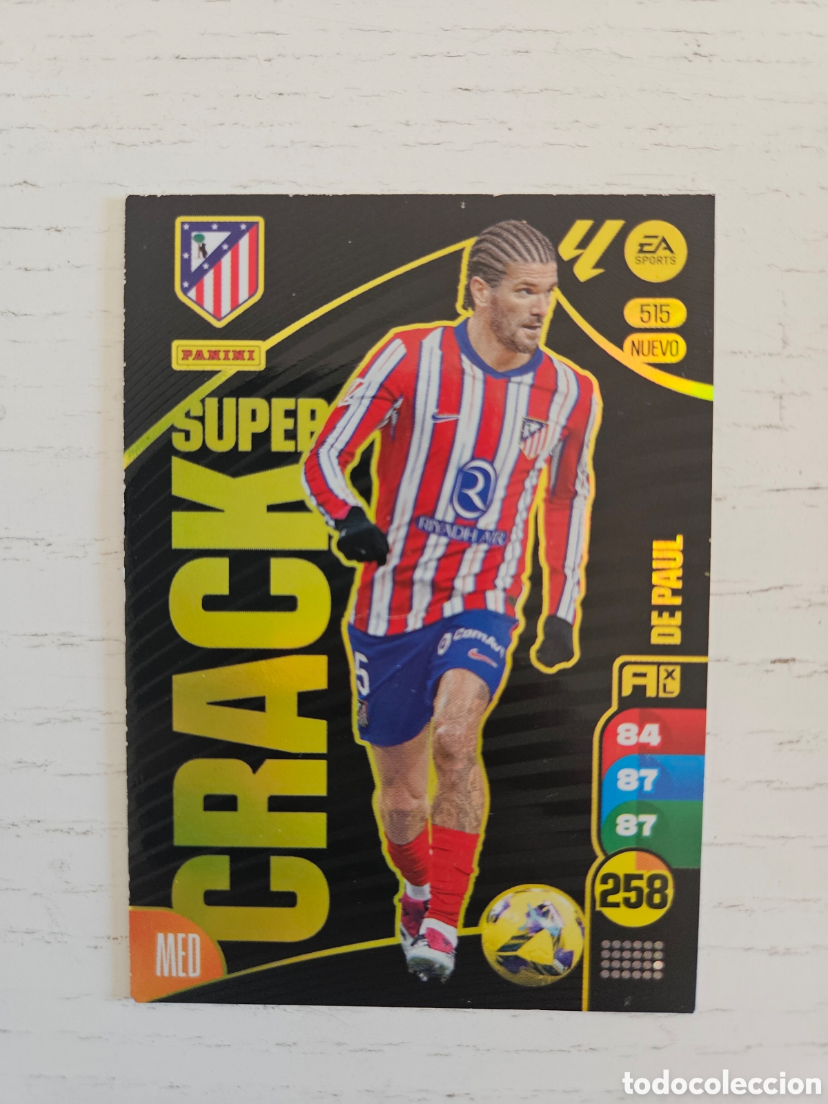Cromos de F&uacute;tbol: 515 DE PAUL NUEVO SUPER CRACK DEL ATLETICO DE MADRID 2024 2025 ADRENALYN XL 24 25 PANINI