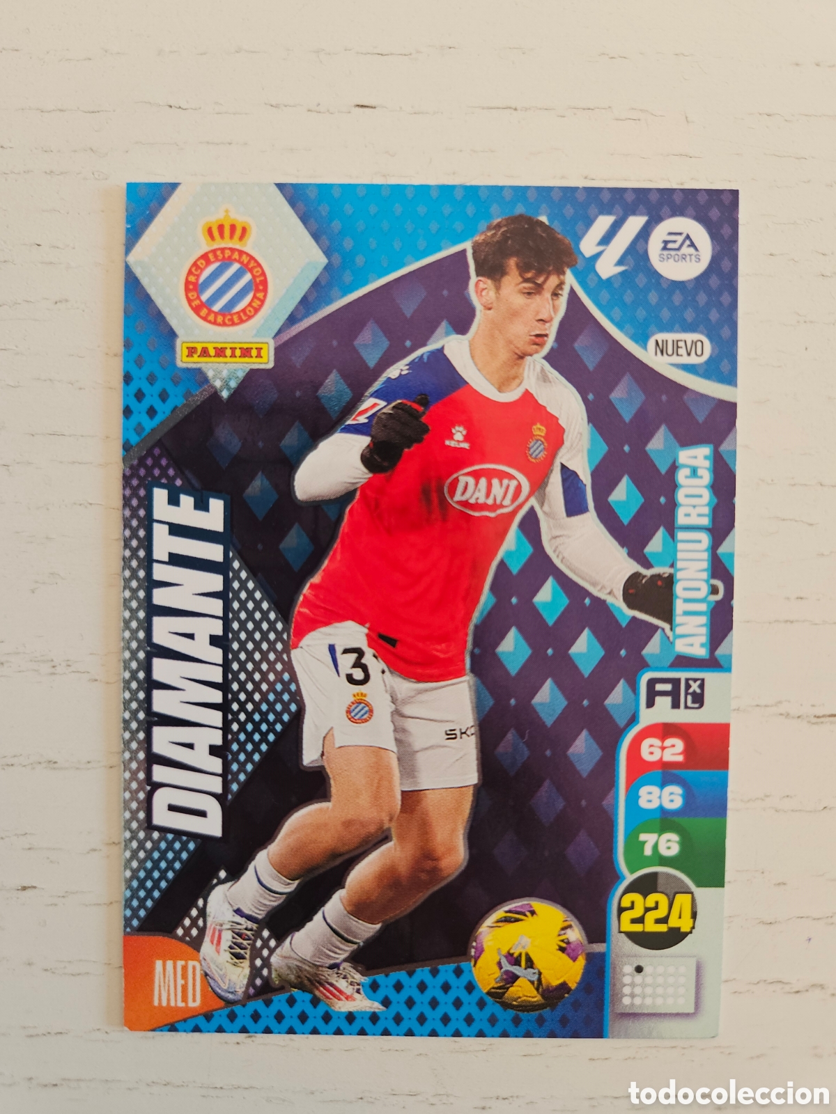Cromos de F&uacute;tbol: ANTONIU ROCA - RCD ESPANYOL NUEVO DIAMANTE DYNASTY 2024 25 ADRENALYN XL LAIGA PANINI 24 25