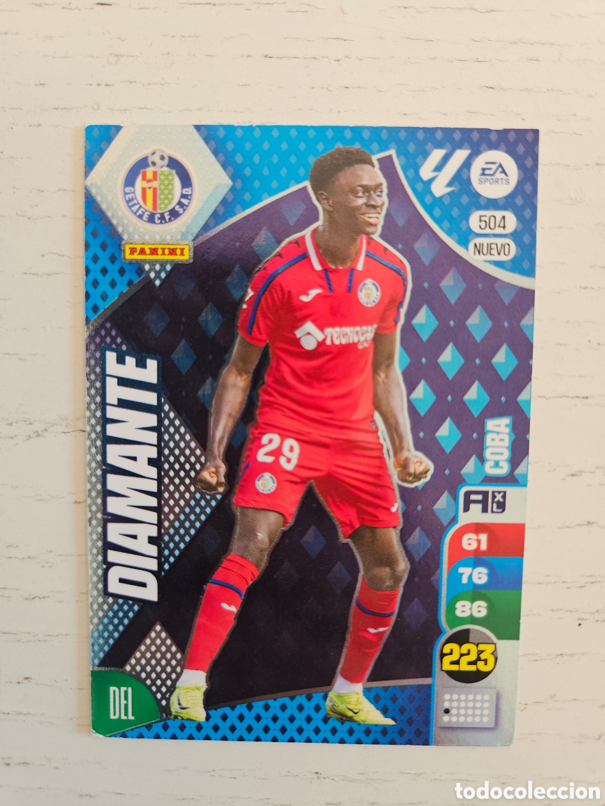 Cromos de F&uacute;tbol: 504 COBA - GETAFE NUEVO DIAMANTE COBA 2024 25 ADRENALYN XL LAIGA PANINI 24 25