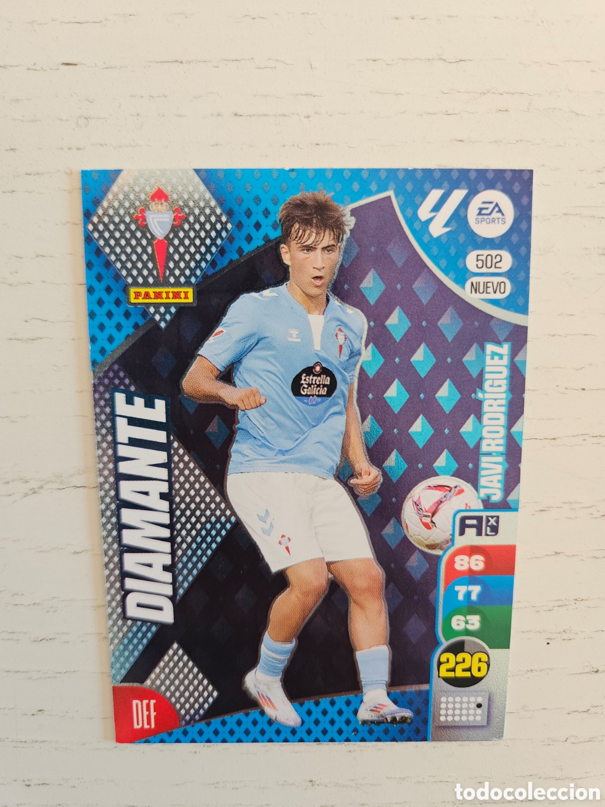 Cromos de F&uacute;tbol: 502 JAVI RODRIGUEZ CELTA NUEVO DIAMANTE DYNASTY 2024 25 ADRENALYN XL LIGA PANINI 24 25