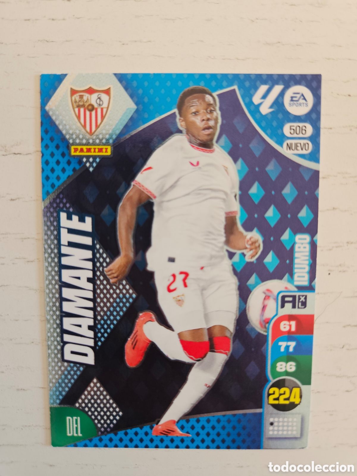 Cromos de F&uacute;tbol: 506 IDUMBO NUEVO DIAMANTE FICHAS ALBUM ADRENALYN XL 2024 2025 24 25