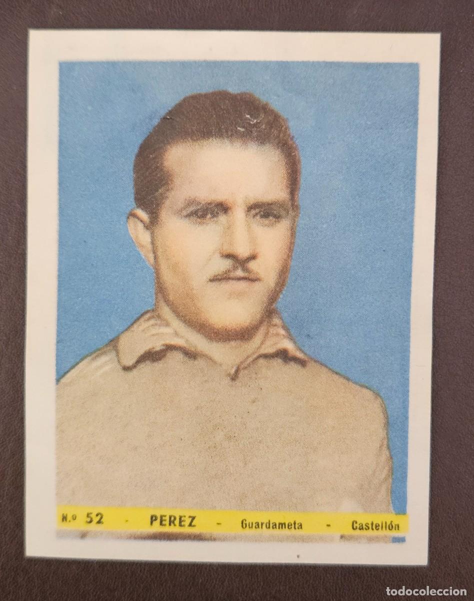 Football Stickers: 52 PEREZ CASTELLON 1943 1944 BRUGUERA