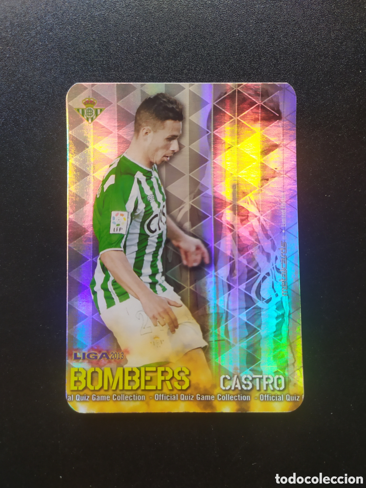 Cromos de F&uacute;tbol: Mundicromo fichas Liga 2012 2013 12 13 Rub&eacute;n Castro bombers limited edition rayas Real Betis