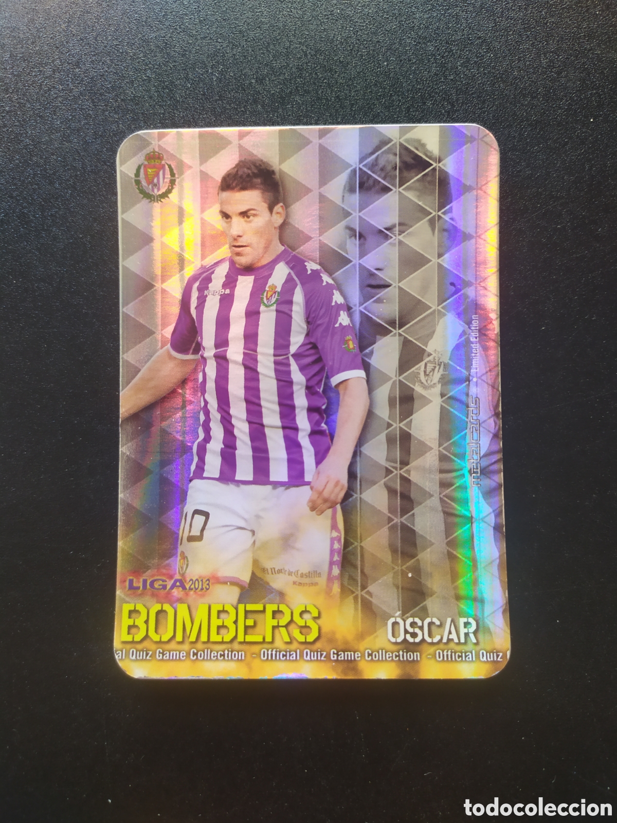 Cromos de F&uacute;tbol: Mundicromo fichas Liga 2012 2013 12 13 Oscar bombers limited edition rayas Valladolid