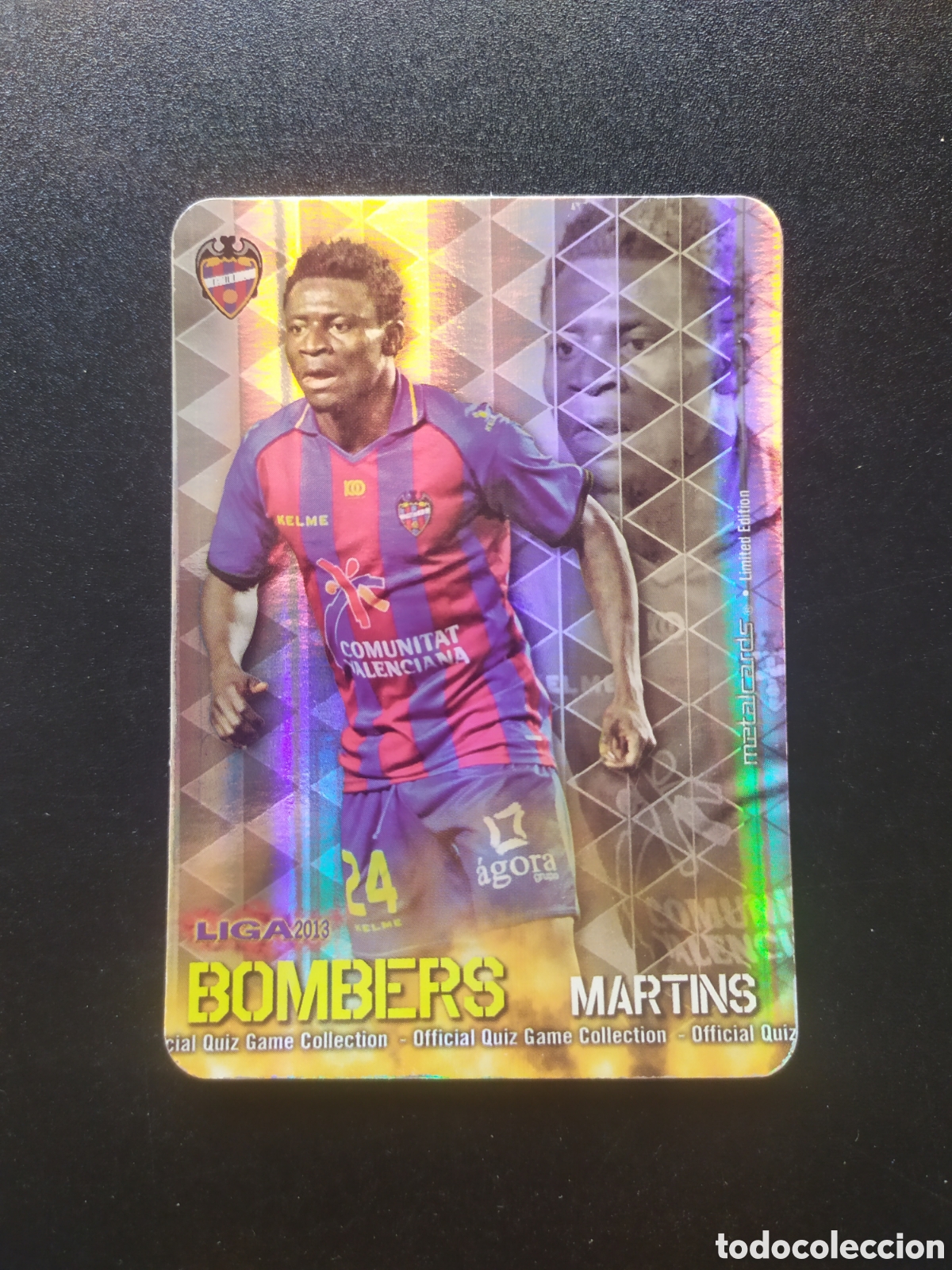 Cromos de F&uacute;tbol: Mundicromo fichas Liga 2012 2013 12 13 Martins bombers limited edition rayas Levante