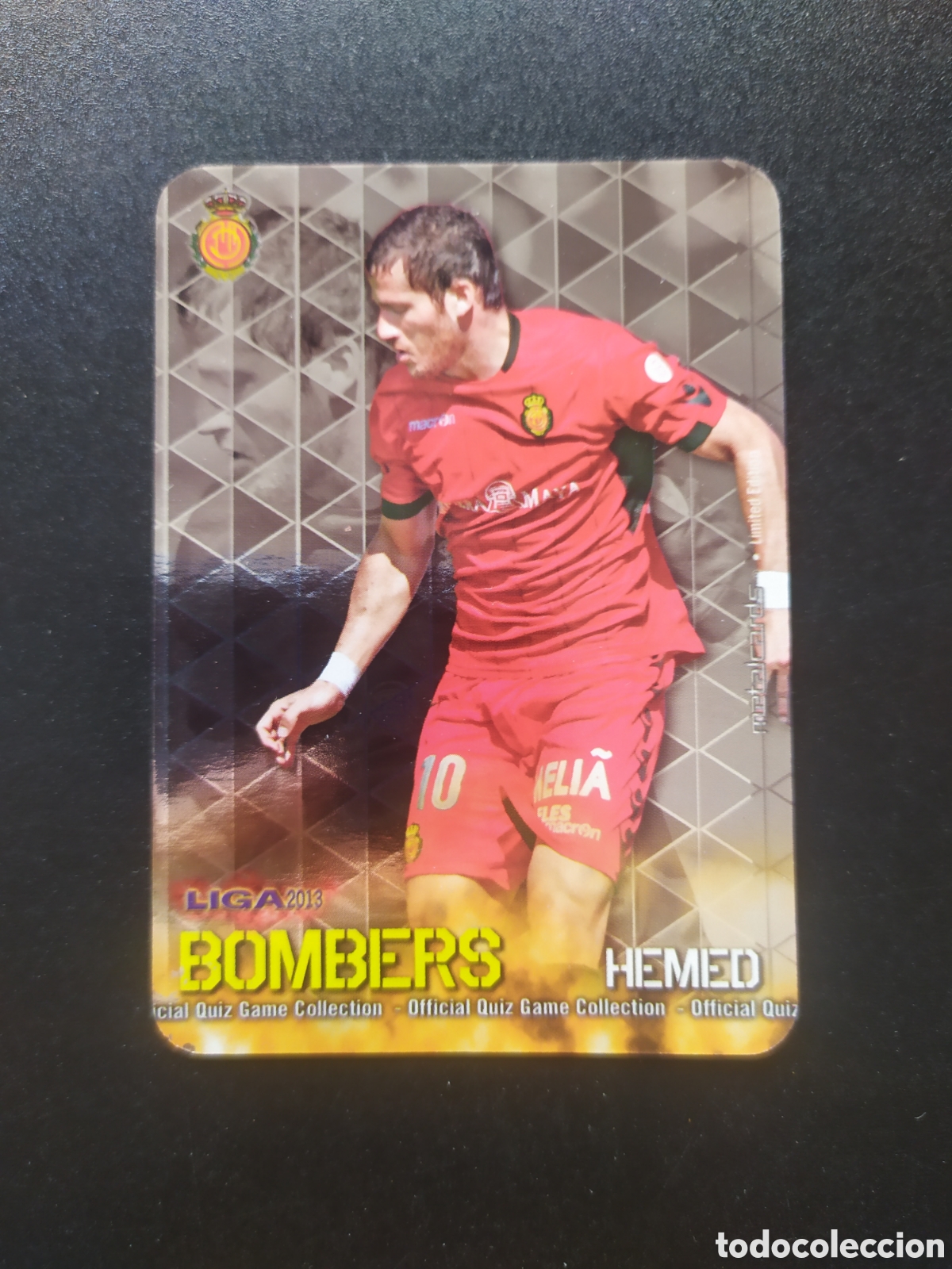 Cromos de F&uacute;tbol: Mundicromo fichas Liga 2012 2013 12 13 Hemed bombers limited edition liso Mallorca
