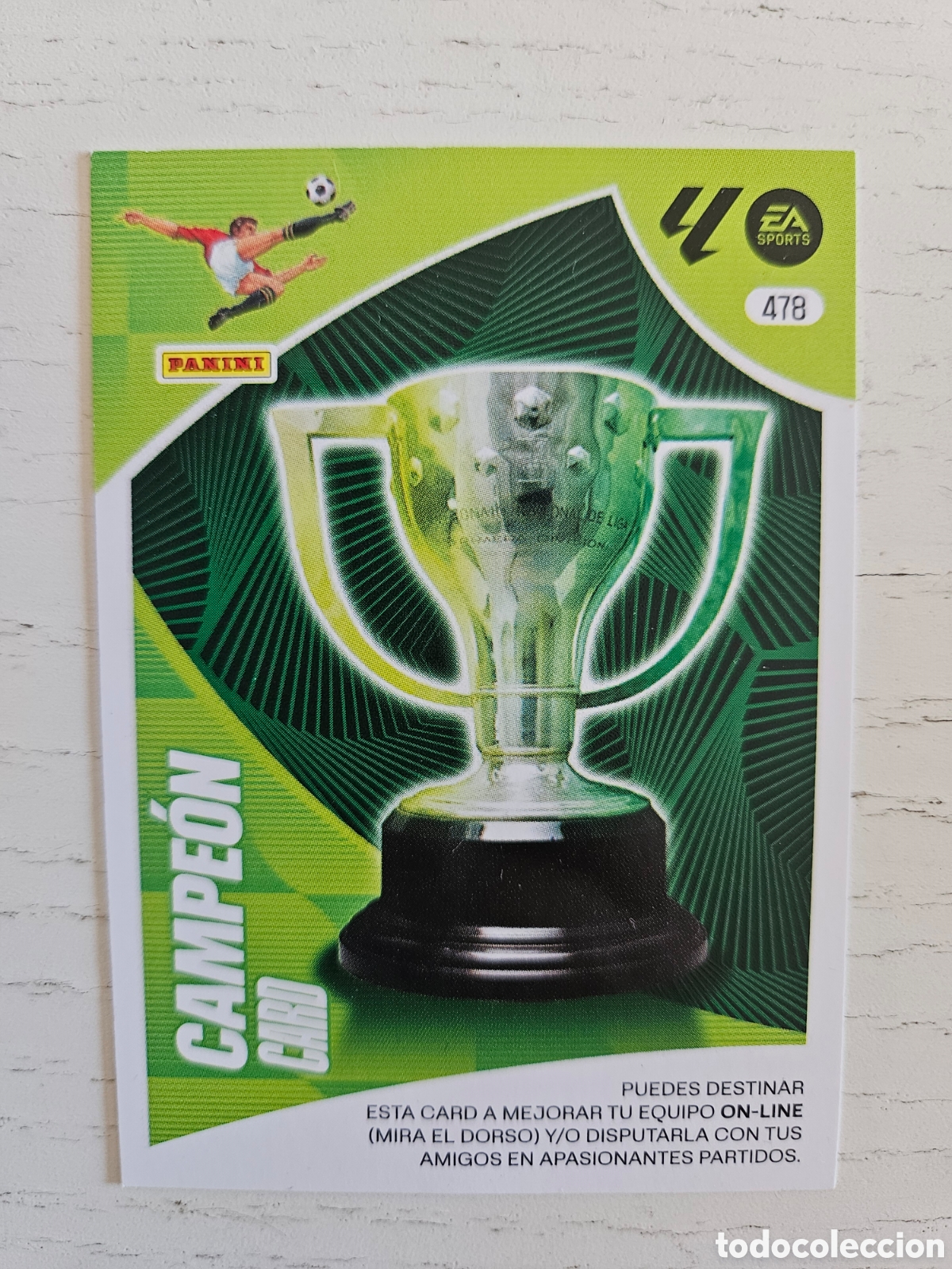 Cromos de F&uacute;tbol: ADRENALYN XL 2024 2025 24 25 PANINI N&ordm; 478 CAMPEON CARD