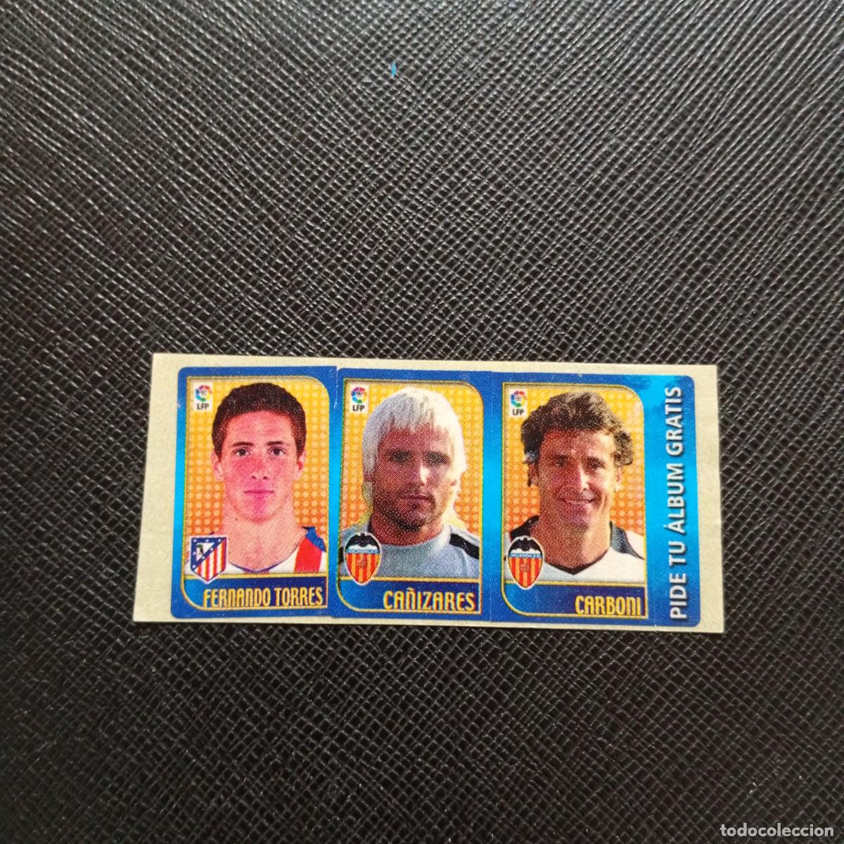 Cromos de F&uacute;tbol: FERNANDO TORRES CA&Ntilde;IZARES CARBONI CHICLE LIGA 2004 2005 CROMO 04 05 - SIN PEGAR - A101 PG91