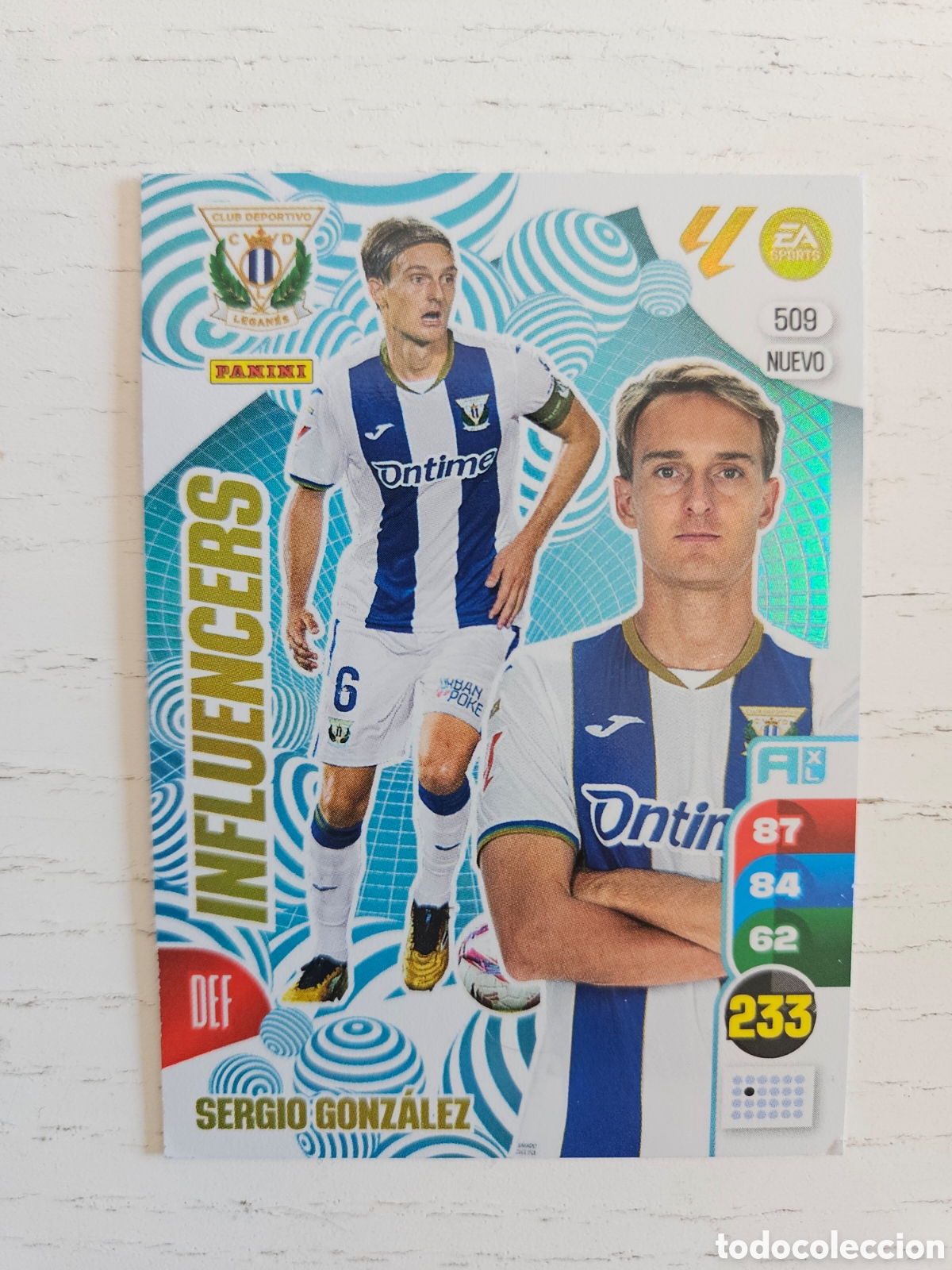 Cromos de F&uacute;tbol: 509 - SERGIO GONZ&Aacute;LEZ, LEGANES NUEVO INFLUENCERS ADRENALYN 2024-2025