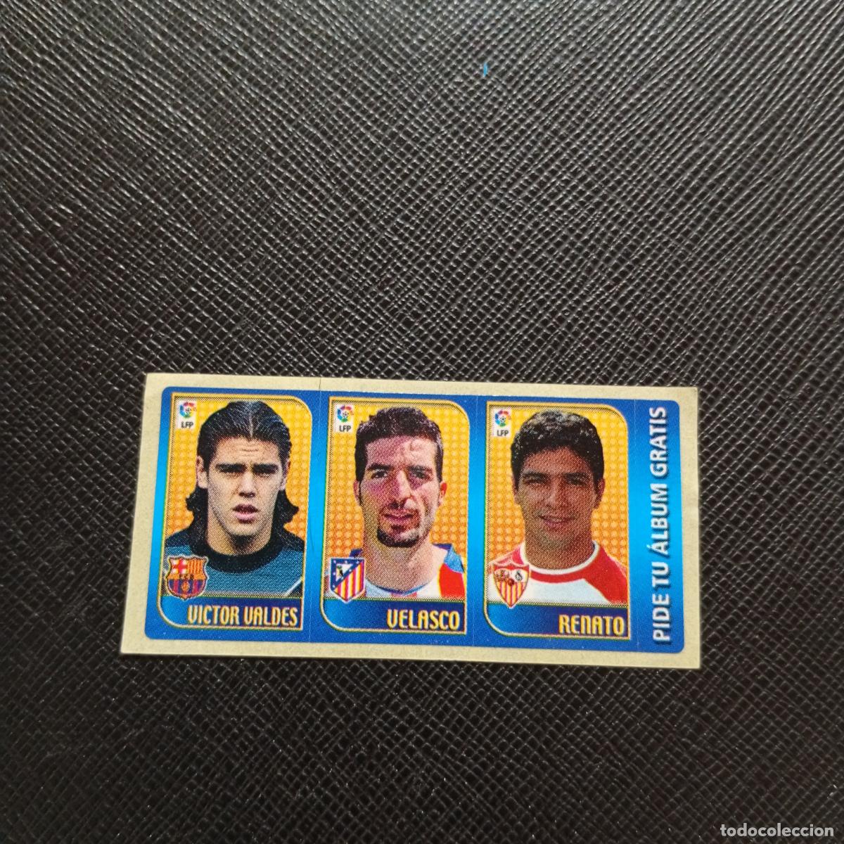 Cromos de F&uacute;tbol: VICTOR VALDES VELASCO RENATO CHICLE LIGA 2004 2005 CROMO 04 05 - SIN PEGAR - A101 PG100