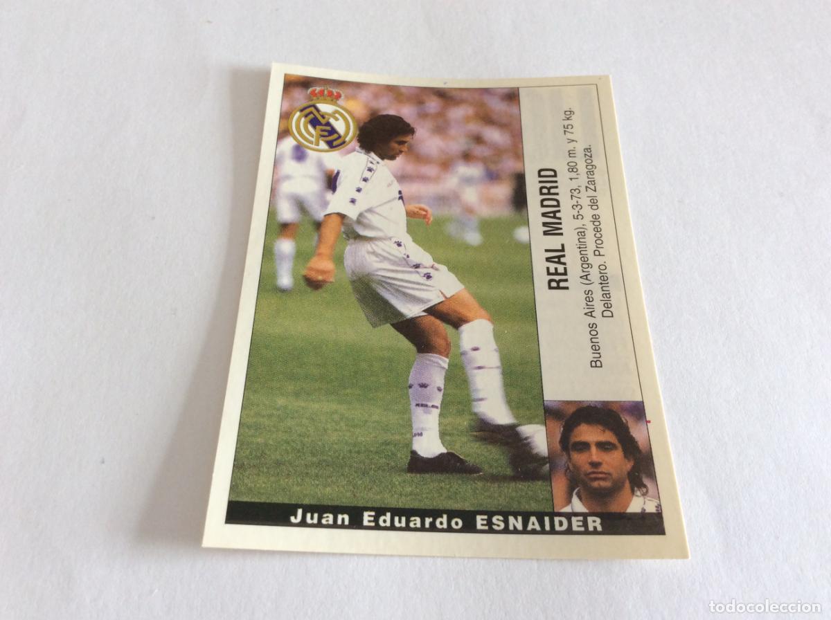Cromos de F&uacute;tbol: Juan Eduardo Esnaider Real Madrid 1995 1996 95 96 Panini