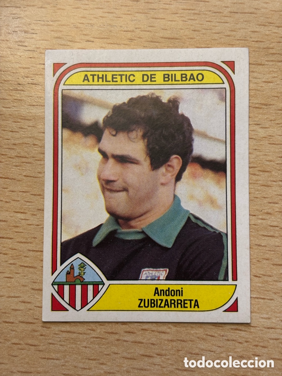 Cromos de F&uacute;tbol: # 2 Zubizarreta Athletic Club de Bilbao Futbol 84 Panini sin pegar