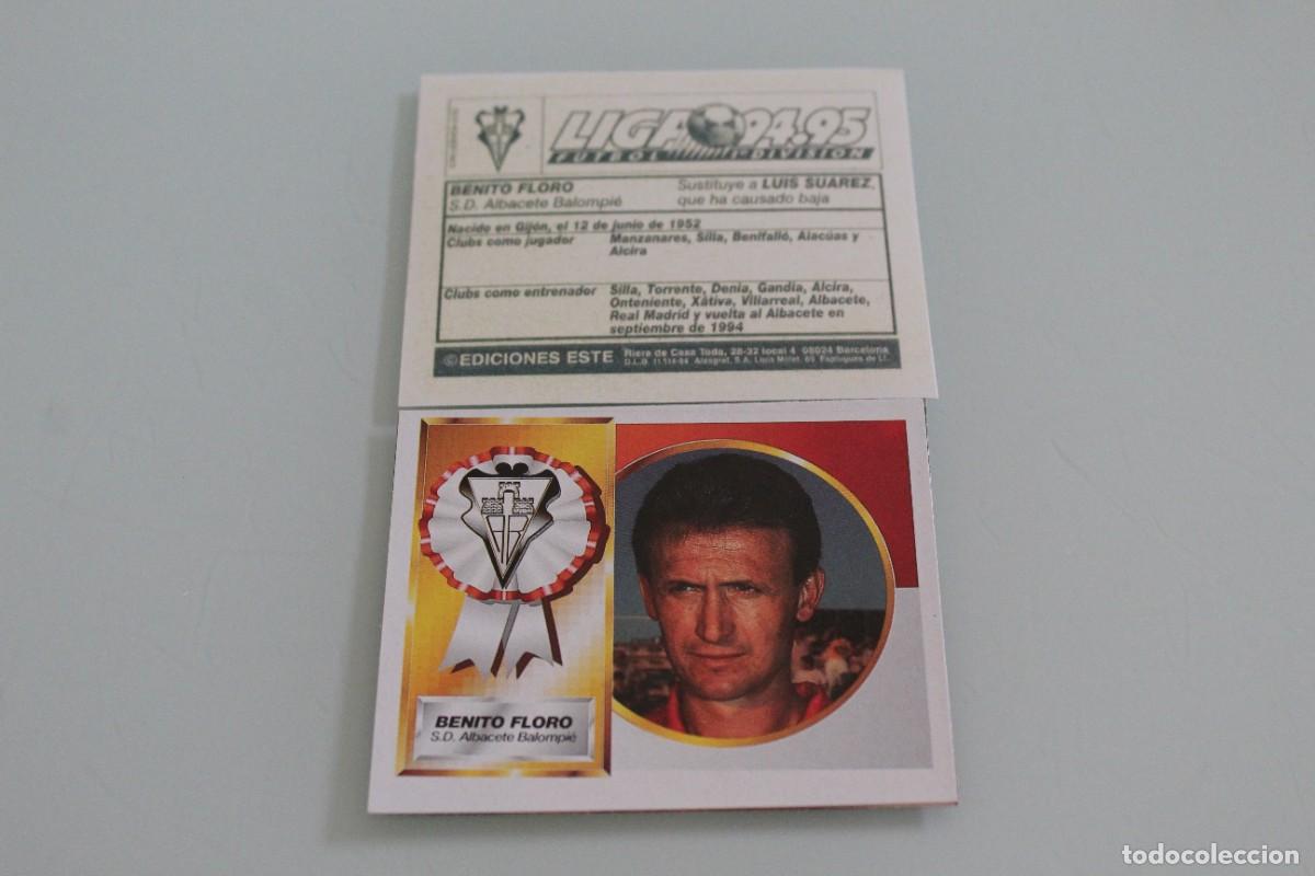 Cromos de F&uacute;tbol: ESTE 94 95 BENITO FLORO COLOCA RECUPERADO DE &Aacute;LBUM