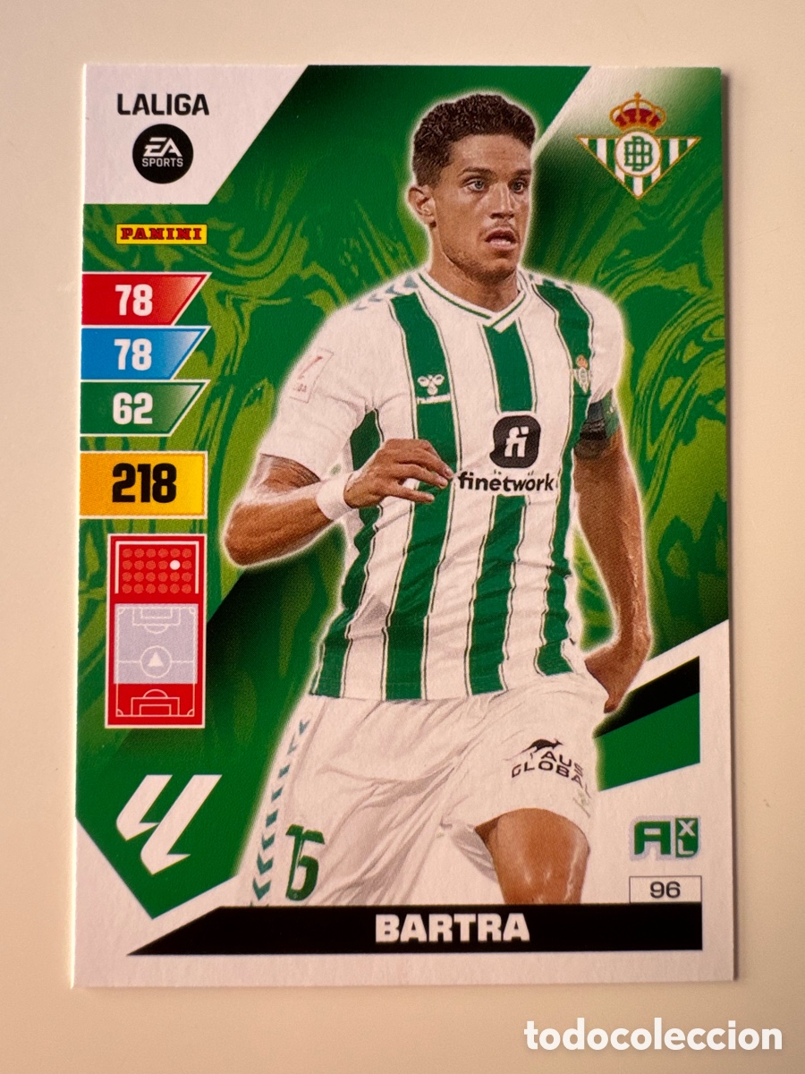Cromos de F&uacute;tbol: PANINI ADRENALYN XL La Liga 2023 2024 23 24 Marc Bartra Real Betis N&ordm; 96