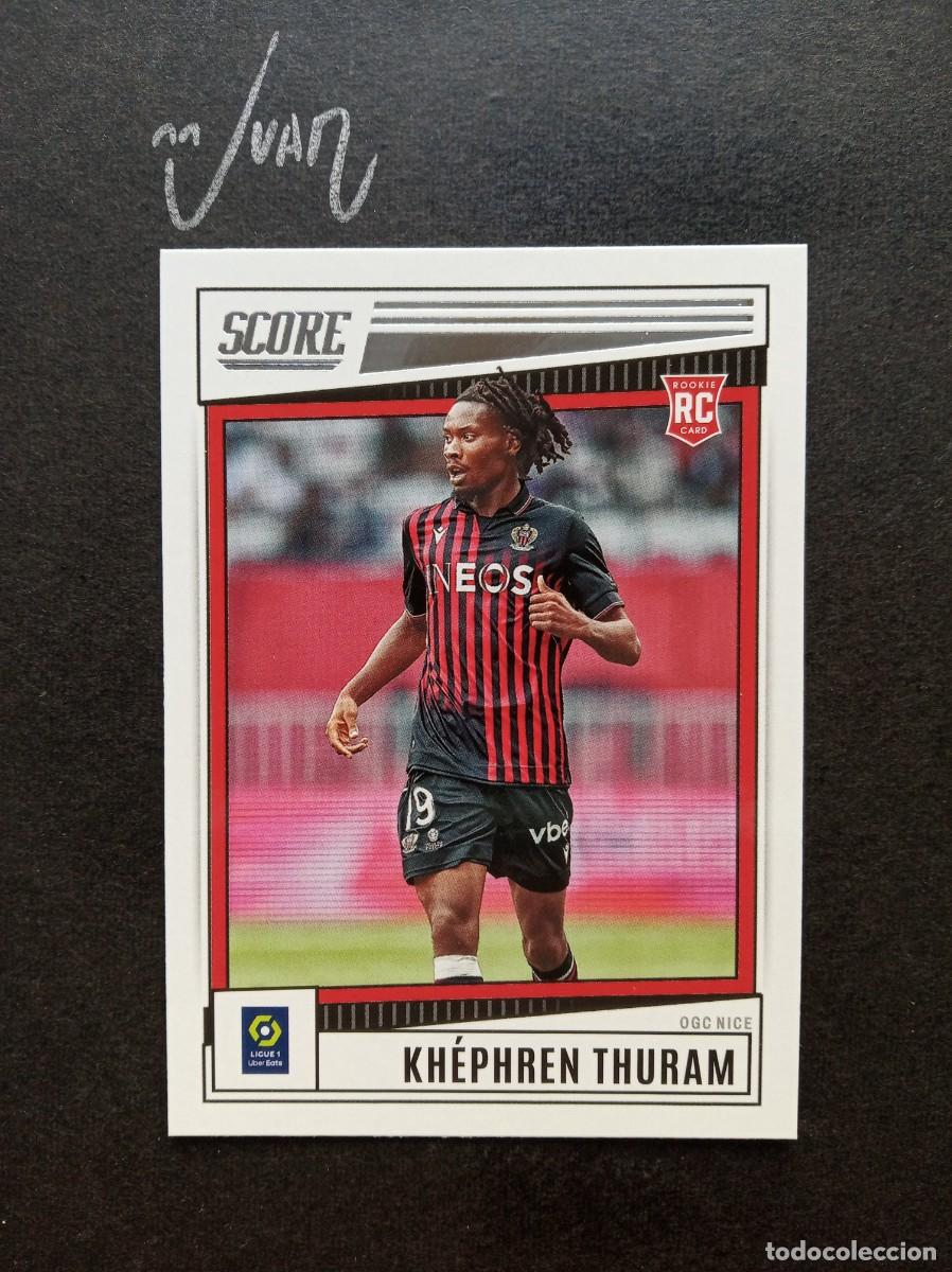 Cromos de F&uacute;tbol: N&ordm; 138 ROOKIE KHEPHREN THURAM NICE JUVENTUS ⚽ PANINI &reg; SCORE LIGUE 1 FRANCIA 2022 2023 22 23 NUEVO