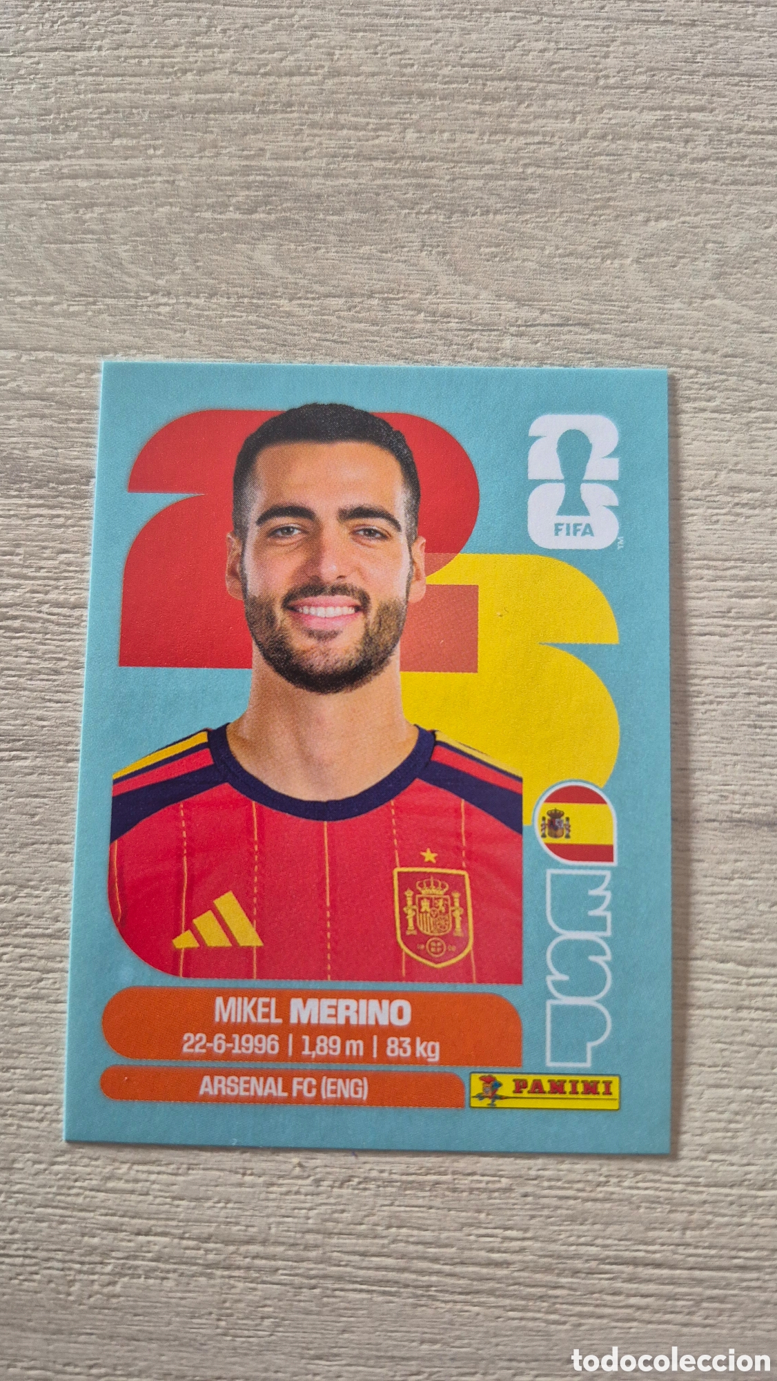 Fu&szlig;ball-Sticker: ESP14 Merino FIFA World Cup 2026