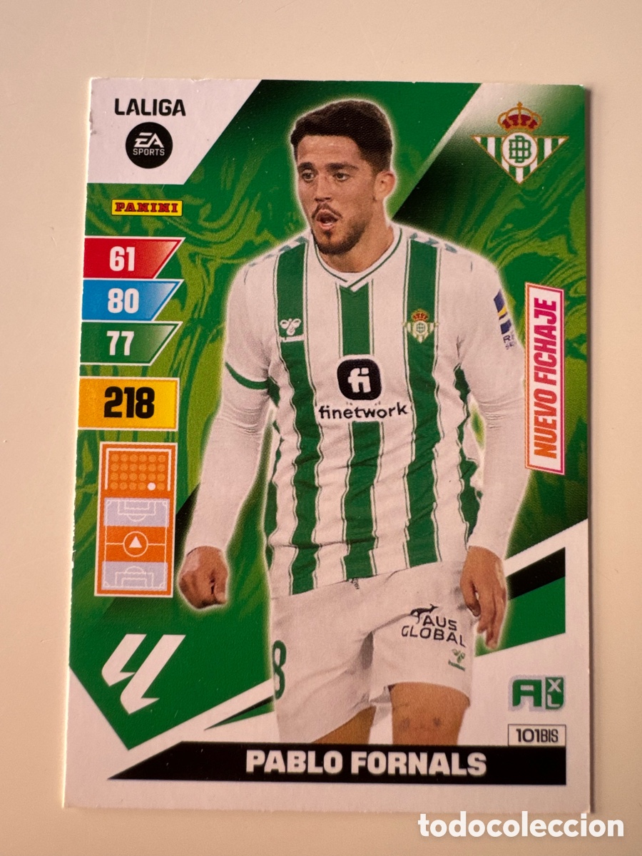 Fu&szlig;ball-Sticker: PANINI ADRENALYN XL La Liga 2023 2024 23 24 Pablo Fornals Real Betis N&ordm; 101 BIS