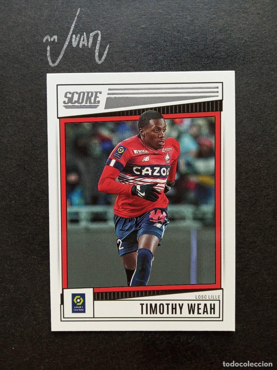 Cromos de F&uacute;tbol: 70 TIMOTHY WEAH DJALO LOSC LILLE UNITED STATES⚽ PANINI &reg; SCORE LIGUE 1 FRANCIA 2022 2023 22 23 NUEVO