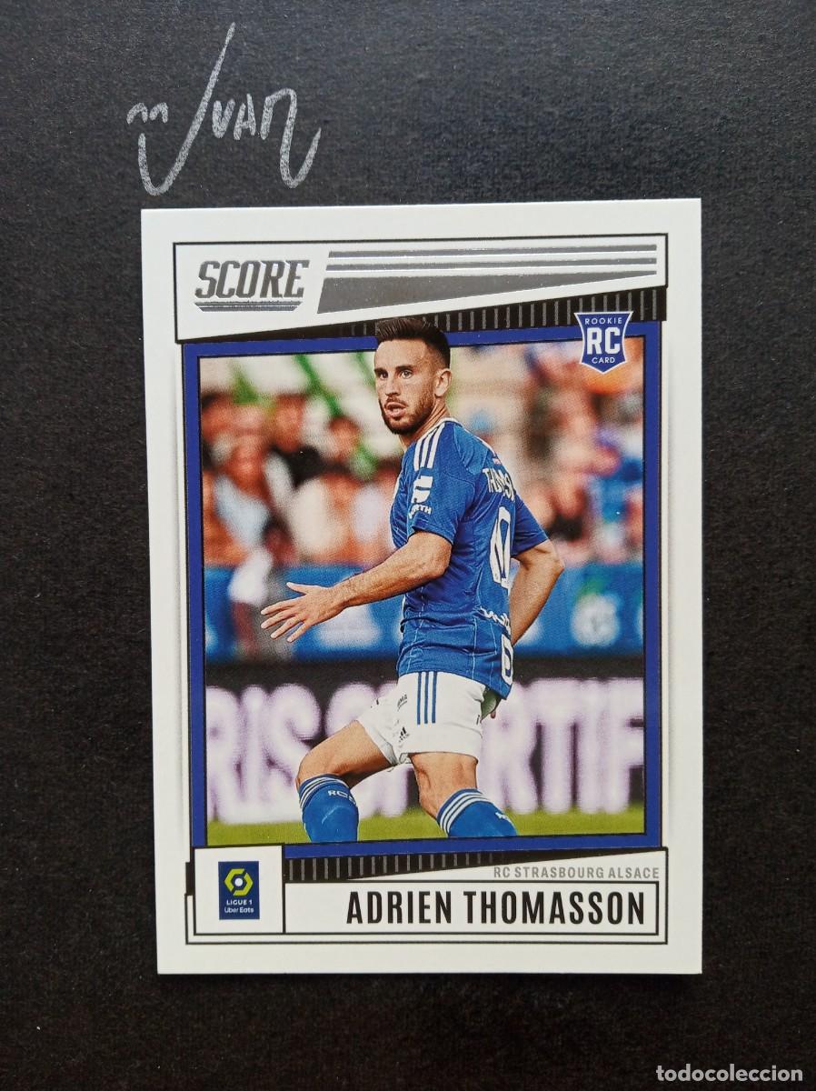 Cromos de F&uacute;tbol: N&ordm; 171 ROOKIE ADRIEN THOMASSON ESTRASBURGO ⚽ PANINI &reg; SCORE LIGUE 1 FRANCIA 2022 2023 22 23 NUEVO