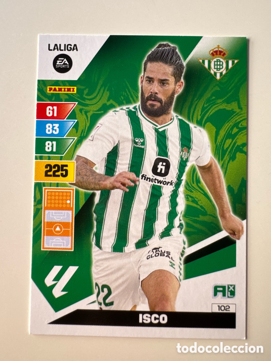 Fu&szlig;ball-Sticker: PANINI ADRENALYN XL La Liga 2023 2024 23 24 Isco Real Betis N&ordm; 102