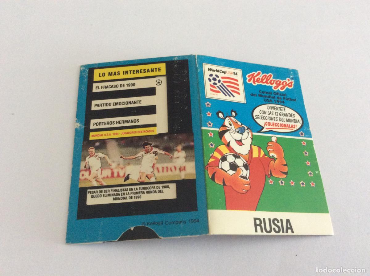 Cromos de F&uacute;tbol: RUSIA KELLOGG&acute;S WORLD CUP USA 94 1994