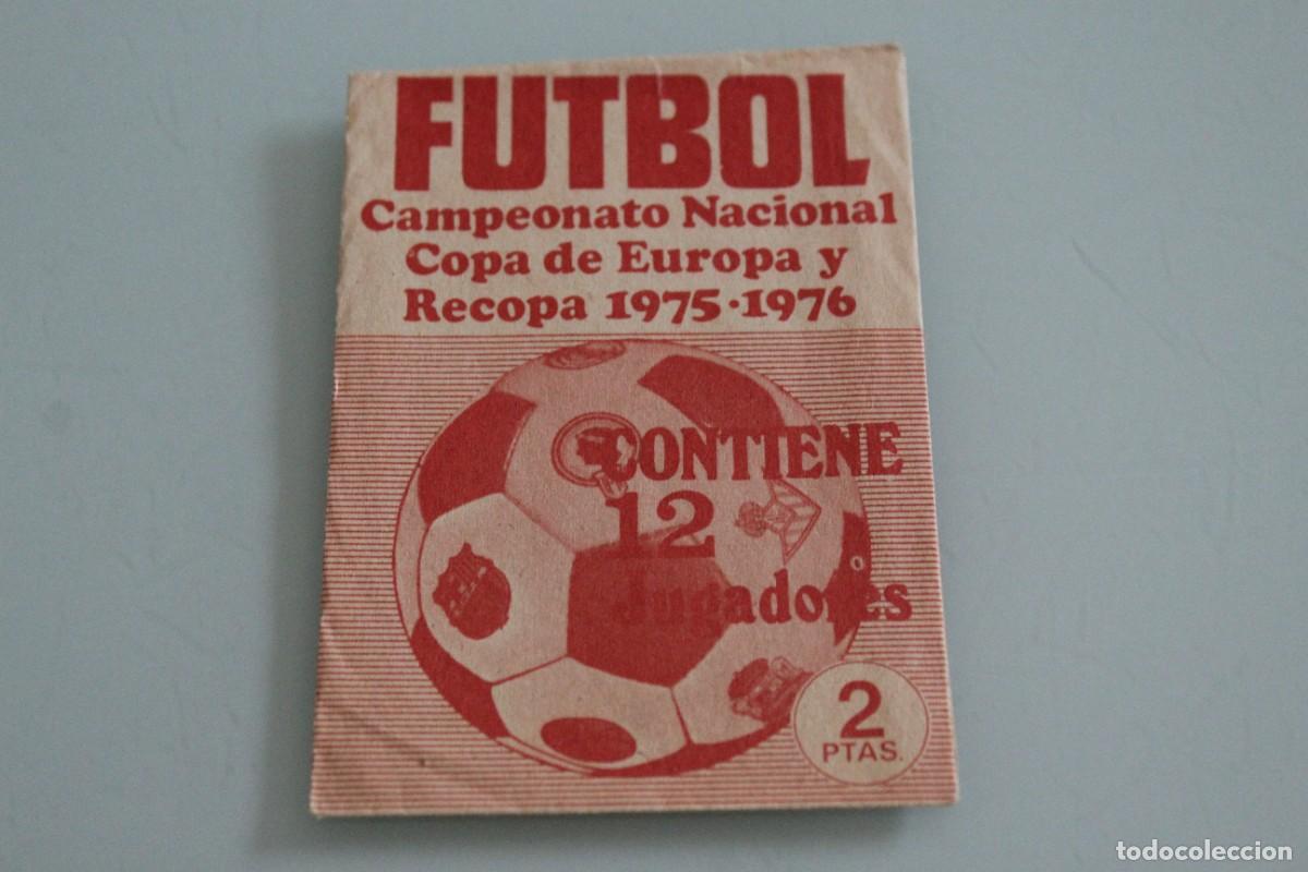 Cromos de F&uacute;tbol: EDITORIAL RUIZ ROMERO 75 76 SOBRE VAC&Iacute;O