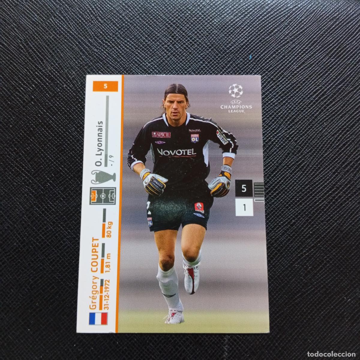 Cromos de F&uacute;tbol: 5 COUPET LYON PANINI TRADING CARDS UEFA CHAMPIONS LEAGUE 2007 2008 - (MD2002-2) PG38