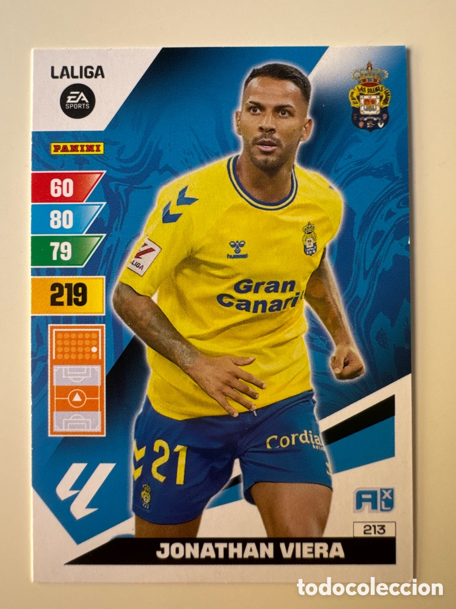 Cromos de F&uacute;tbol: PANINI ADRENALYN XL La Liga 2023 2024 23 24 Jonathan Viera UD Las Palmas N&ordm; 213