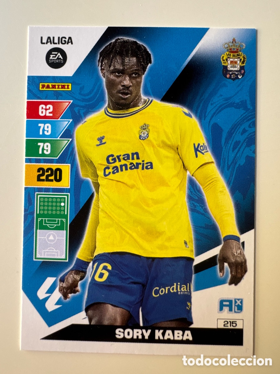 Cromos de F&uacute;tbol: PANINI ADRENALYN XL La Liga 2023 2024 23 24 Sory Kaba UD Las Palmas N&ordm; 215