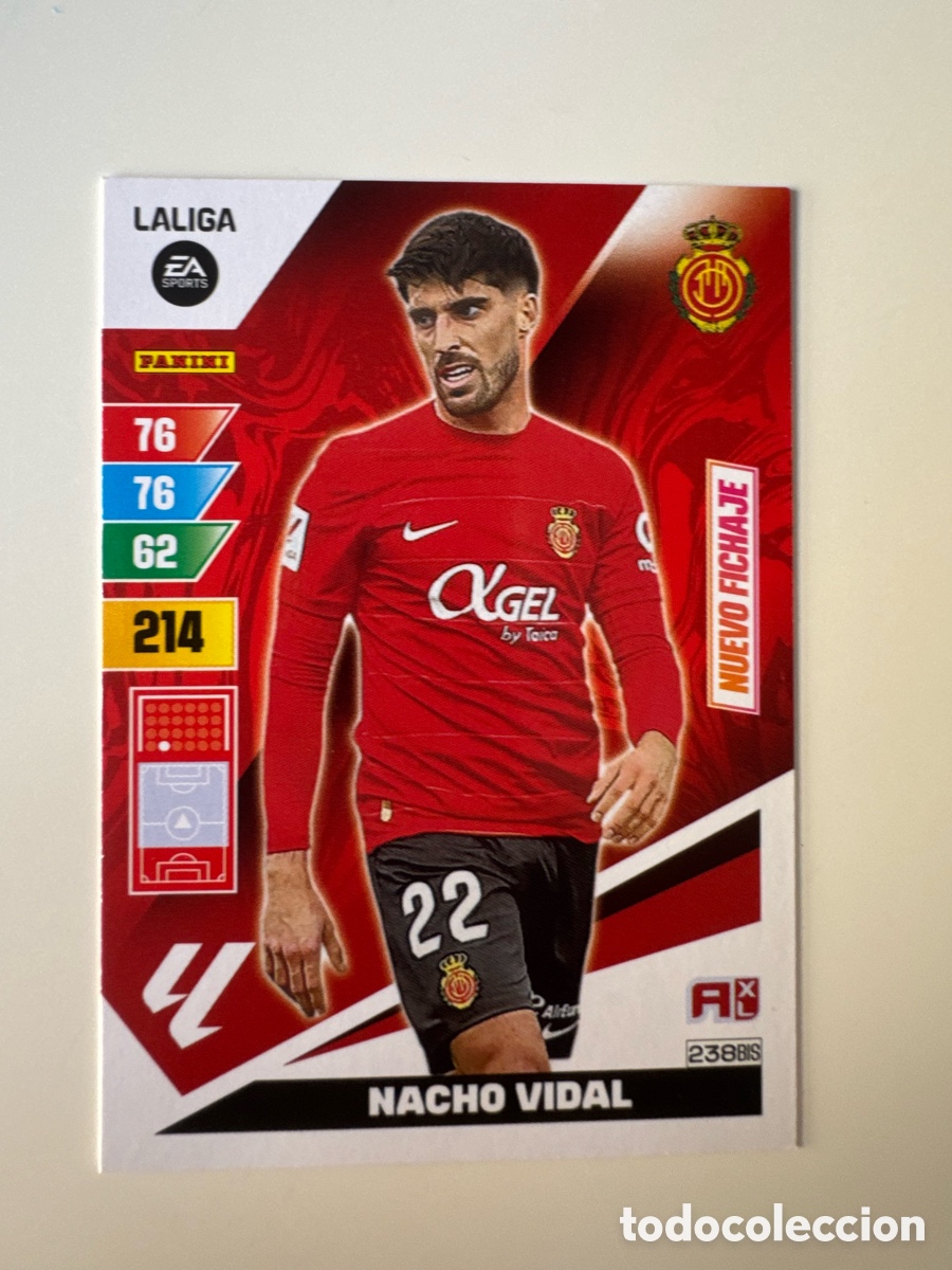 Cromos de Futebol: PANINI ADRENALYN XL La Liga 2023 2024 23 24 Nacho Vidal RCD Mallorca N&ordm; 238 BIS