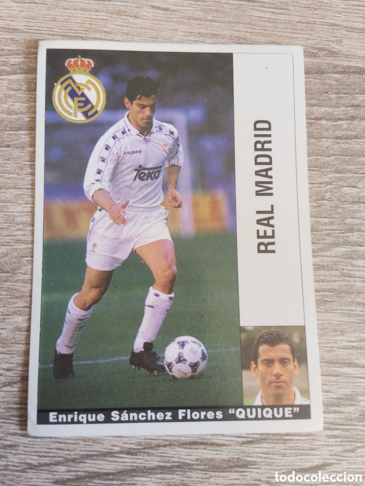 Cromos de F&uacute;tbol: Panini liga 1995 1996 95 96 Quique Real Madrid