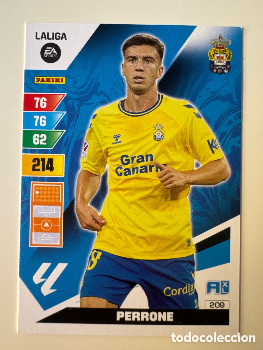 Football Stickers: PANINI ADRENALYN XL La Liga 2023 2024 23 24 M&aacute;ximo Perrone UD Las Palmas N&ordm; 209