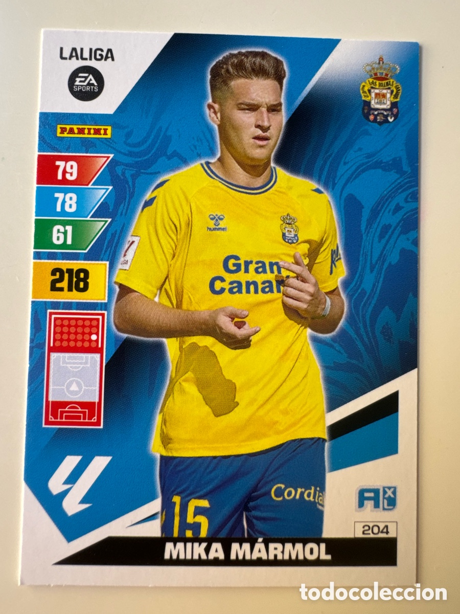 Football Stickers: PANINI ADRENALYN XL La Liga 2023 2024 23 24 Mika M&aacute;rmol UD Las Palmas N&ordm; 204