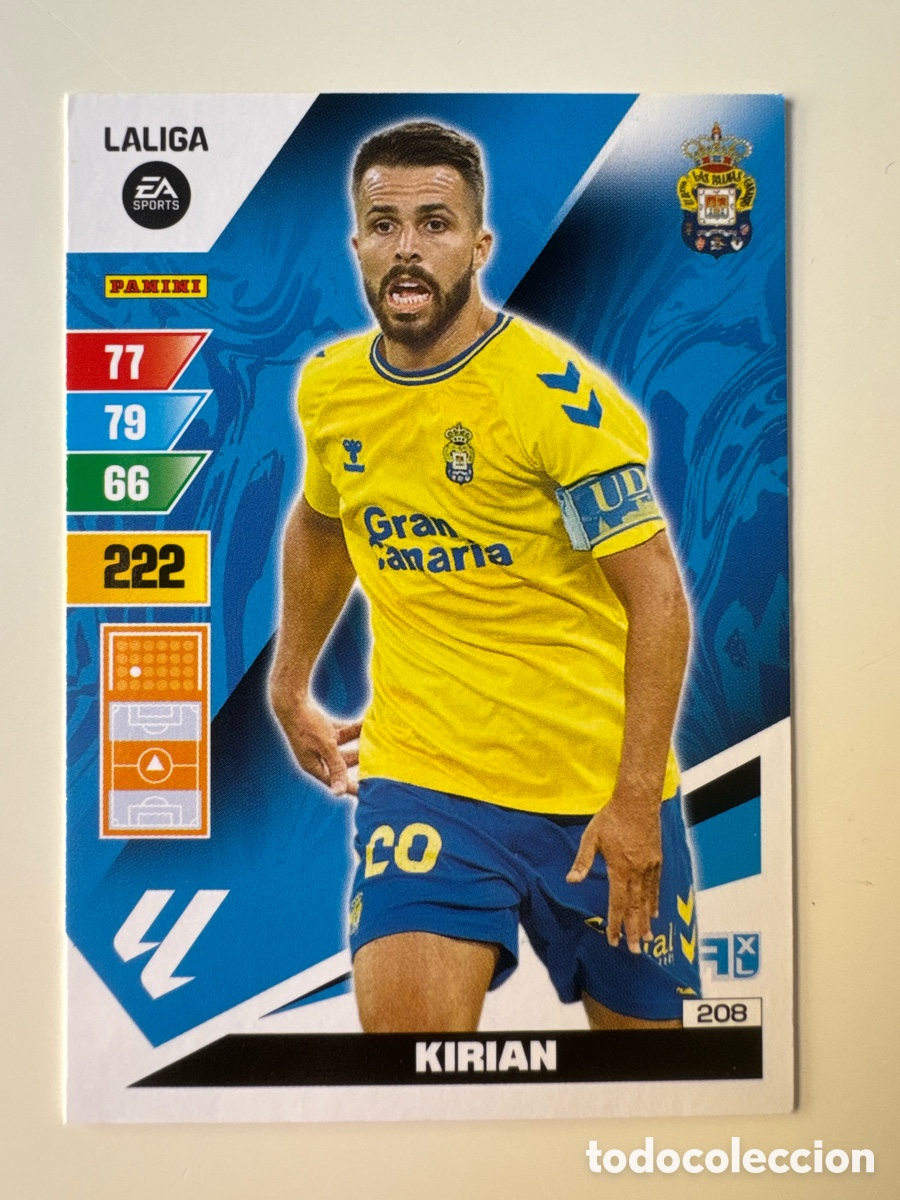 Football Stickers: PANINI ADRENALYN XL La Liga 2023 2024 23 24 Kirian Rodr&iacute;guez UD Las Palmas N&ordm; 208