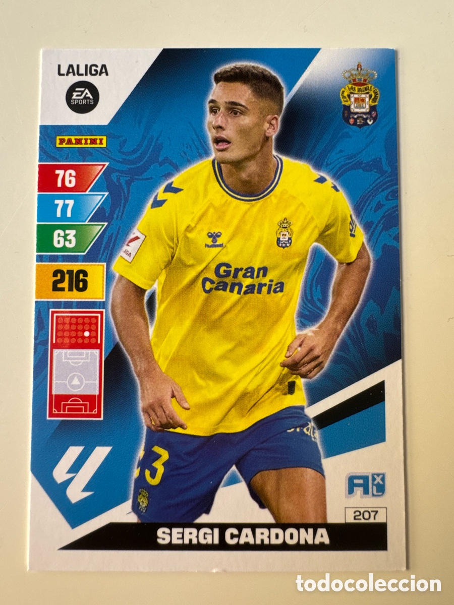 Football Stickers: PANINI ADRENALYN XL La Liga 2023 2024 23 24 Sergi Cardona UD Las Palmas N&ordm; 207